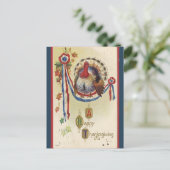 ヴィンテージ愛国的なトルコ感謝祭 ポストカード (スタンド正面)