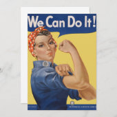 ヴィンテージ愛国的なロージー・ザ・リベッター、我々はそれができる！ (正面/裏面)