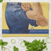 ヴィンテージ愛国的なロージー・ザ・リベッター、我々はそれができる！ キッチンタオル (折り畳み)