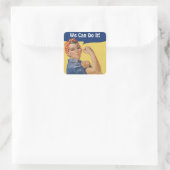 ヴィンテージ愛国的なロージー・ザ・リベッター、我々はそれができる！ スクエアシール (バッグ)