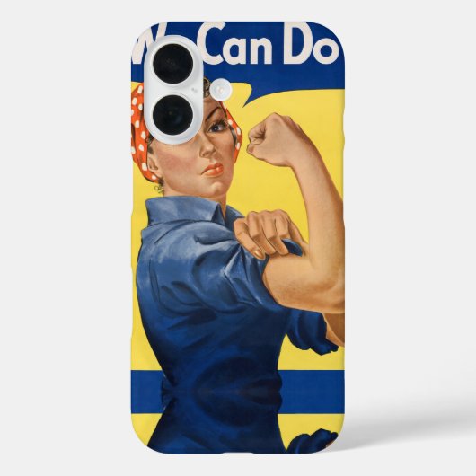 ヴィンテージ愛国的なロージー・ザ・リベッター、我々はそれができる! Case-Mate iPhoneケース (裏面)