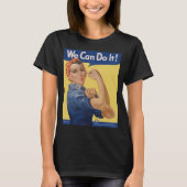 ヴィンテージ愛国的なロージー・ザ・リベッター、我々はそれができる! Tシャツ (正面)