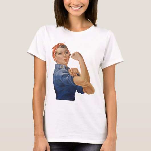 ヴィンテージ愛国的なロージー・ザ・リベッター、我々はそれができる！ Tシャツ (正面)