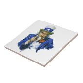 ヴィンテージ愛国的な叔父サムとスターハットとガン タイル (側面)