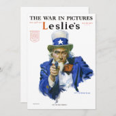 ヴィンテージ愛国的な叔父サム雑誌カバーアート (正面/裏面)