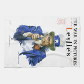 ヴィンテージ愛国的な叔父サム雑誌カバーアート キッチンタオル (横)