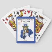 ヴィンテージ愛国的な叔父サム雑誌カバーアート トランプ (裏面)