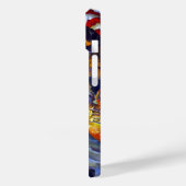 ヴィンテージ愛国的な女性の自由アメリカ国旗のワシ Case-Mate iPhoneケース (裏面 / 左)