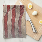 ヴィンテージ愛国的な米国国旗の城壁 キッチンタオル (四つ折り)