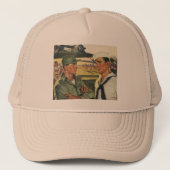 ヴィンテージ愛国的な英雄、制服を着た軍隊の男性 キャップ (正面)