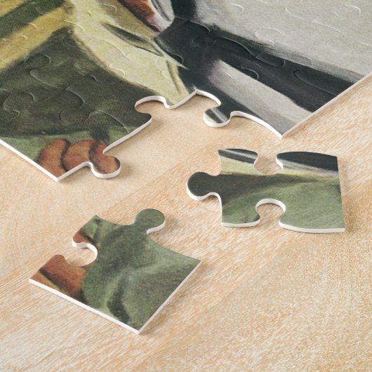 ヴィンテージ愛国的な英雄、制服を着た軍隊の男性 ジグソーパズル (側面)