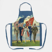 ヴィンテージ愛国的な誇りを持った軍隊人事ヘロス エプロン (正面)