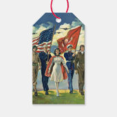 ヴィンテージ愛国的な誇りを持った軍隊人事ヘロス ギフトタグ (正面)