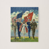 ヴィンテージ愛国的な誇りを持った軍隊人事ヘロス ジグソーパズル (縦)