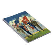 ヴィンテージ愛国的な誇りを持った軍隊人事ヘロス ノートブック (右側)