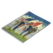 ヴィンテージ愛国的な誇りを持った軍隊人事ヘロス ノートブック (左側)