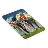 ヴィンテージ愛国的な誇りを持った軍隊人事ヘロス マグネット (右側)