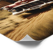 ヴィンテージ愛国的アメリカーデジタルプリント ポスター (角)