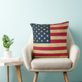ヴィンテージ愛国的アメリカ国旗 クッション (椅子)