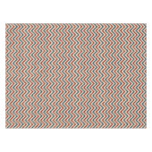 ヴィンテージ愛国的シェブロン模様 テーブルクロス (正面(横))