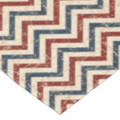 ヴィンテージ愛国的シェブロン模様 テーブルクロス (アングル)