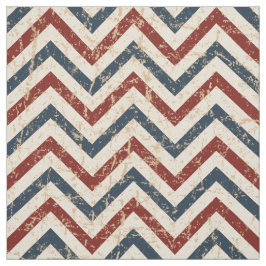 ヴィンテージ愛国的シェブロン模様 ファブリック