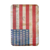 ヴィンテージ愛国的スターストライプズ米国国旗 バスマット (正面縦)