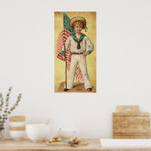 ヴィンテージ愛国的ポスター ポスター (キッチン)