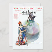 ヴィンテージ愛国的女性の自由の雑誌カバーアート (正面)