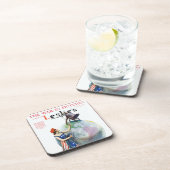 ヴィンテージ愛国的女性の自由の雑誌カバーアート コースター (右側)