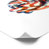 ヴィンテージ愛国的女性の自由の雑誌カバーアート ポスター (角)