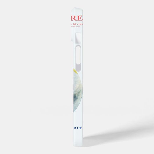 ヴィンテージ愛国的女性の自由の雑誌カバーアート Case-Mate iPhoneケース (裏面 / 左)