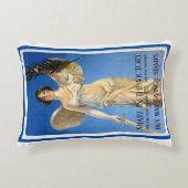 ヴィンテージ愛国的女性エンジェル買戦争債 アクセントクッション (正面)