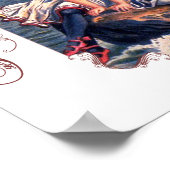 ヴィンテージ愛国的泳ぐ人ポスター ポスター (角)