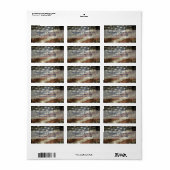 ヴィンテージ愛国的統一された州フラグのアドレス ラベル (フルシート)