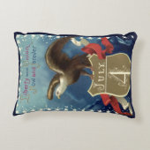 ヴィンテージ愛国的7月4日、イーグルと星 アクセントクッション (裏面)