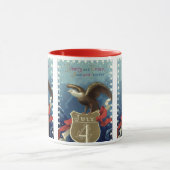 ヴィンテージ愛国的7月4日、イーグルと星 マグカップ (中央)
