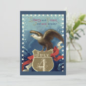 ヴィンテージ愛国的7月4日、イーグルと星 招待状 (スタンド正面)