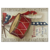 ヴィンテージ愛国的、ドラム缶と音符 カッティングボード (正面)