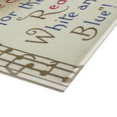 ヴィンテージ愛国的、ドラム缶と音符 カッティングボード (角)