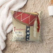 ヴィンテージ愛国的、ドラム缶と音符 クッション (ブランケット)