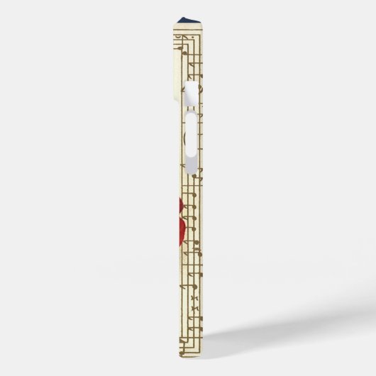 ヴィンテージ愛国的、ドラム缶と音符 Case-Mate iPhoneケース (裏面 / 左)