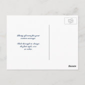 ヴィンテージ愛国的、レディ、イーグルとアメリカ国旗 ポストカード (裏面)