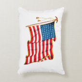 ヴィンテージ愛国米国国旗、7月4日 アクセントクッション (正面(垂直))