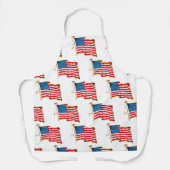 ヴィンテージ愛国米国国旗、7月4日 エプロン (正面)