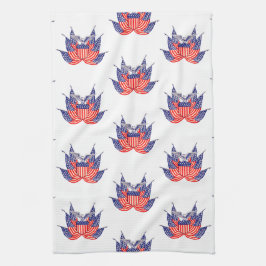 ヴィンテージ愛国米国国旗、7月4日 キッチンタオル