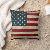 ヴィンテージ愛国米国国旗、7月4日 クッション (ブランケット)