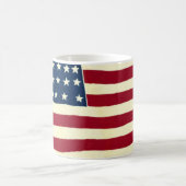 ヴィンテージ愛国米国国旗、7月4日 コーヒーマグカップ (中央)
