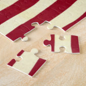 ヴィンテージ愛国米国国旗、7月4日 ジグソーパズル (側面)