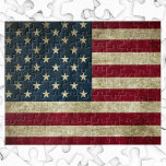 ヴィンテージ愛国米国国旗、7月4日 ジグソーパズル<br><div class="desc">ヴィンテージイラストレーション誇りを持った愛国的な7月4日休日デザインアメリカ国旗、星とストライプを特集。自由と私たちの国の象徴とアメリカ合衆国のためのあなたの愛国心とプライドを示素晴らししなさい。7月祝4日の退役軍人の日、メモリアルデー、独立記念日のヒーローに最適。</div>